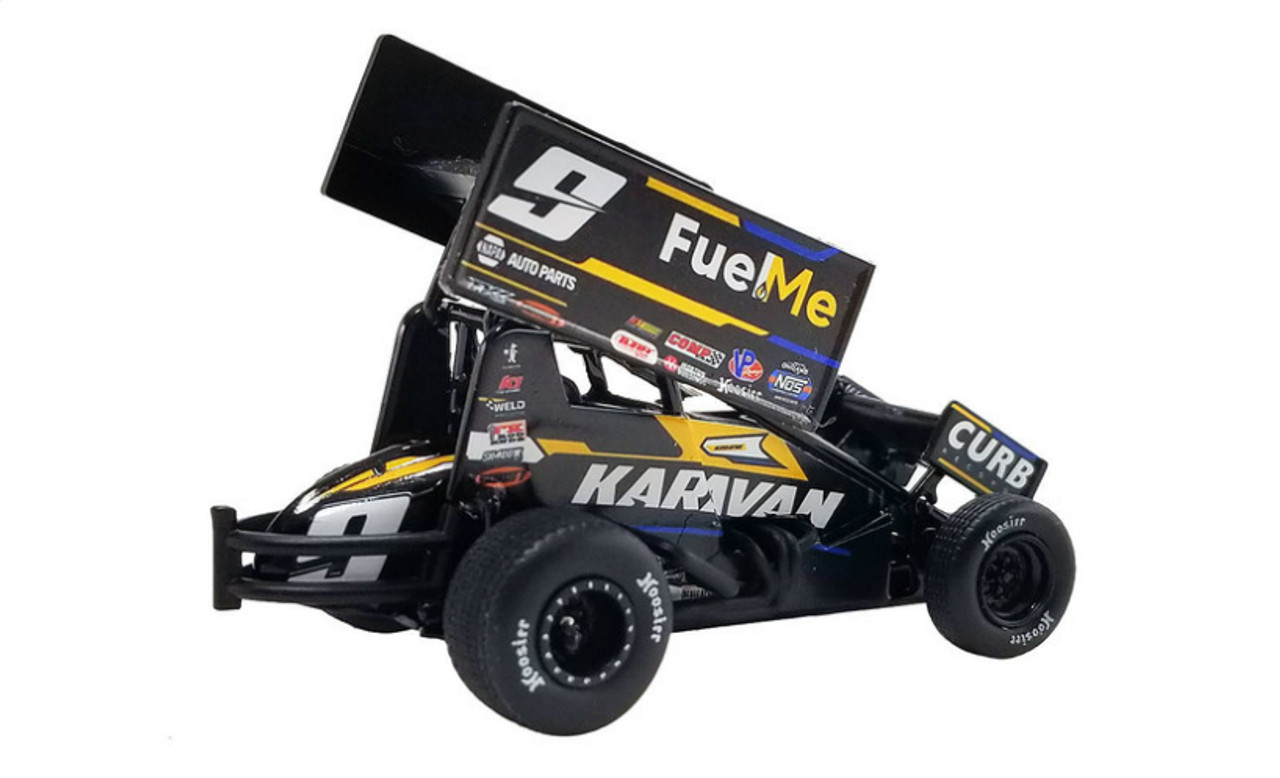 Winged Sprint Car #9 Kasey Kahne "Karavan - Fuel Me" Kasey Kahne Racing "World of Outlaws" (2023) 1/50 Diecast Model Car by ACME