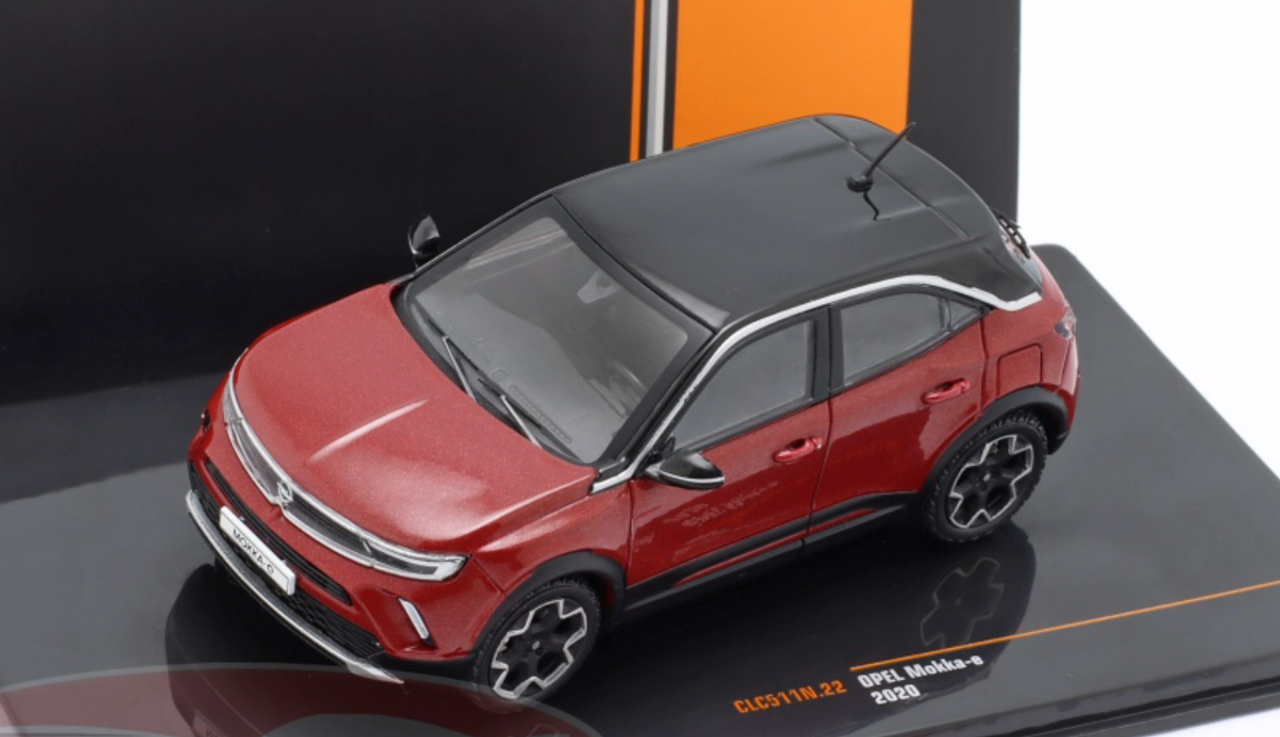 1/43 Ixo 2020 Opel Mokka-e (Dark Red Metallic) Car Model