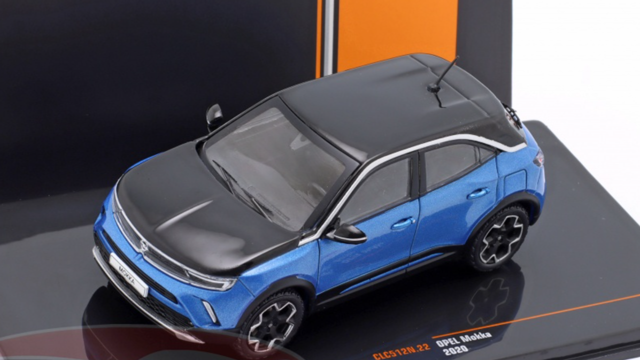 1/43 Ixo 2020 Opel Mokka-e (Blue Metallic) Car Model