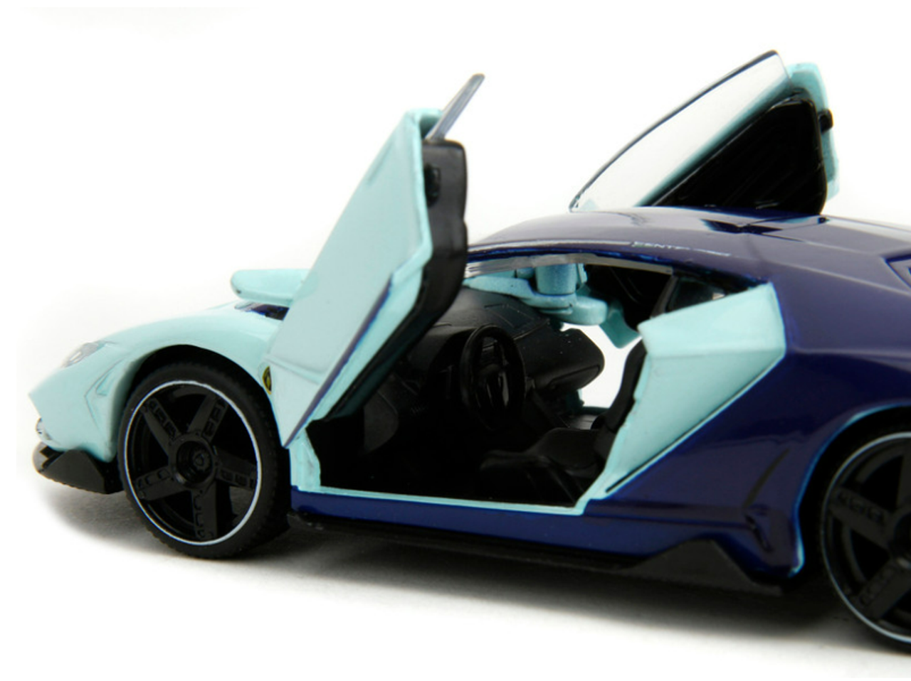 Lamborghini Centenario Light Blue and Purple "Pink Slips" Series 1/32 Diecast Model Car by Jada