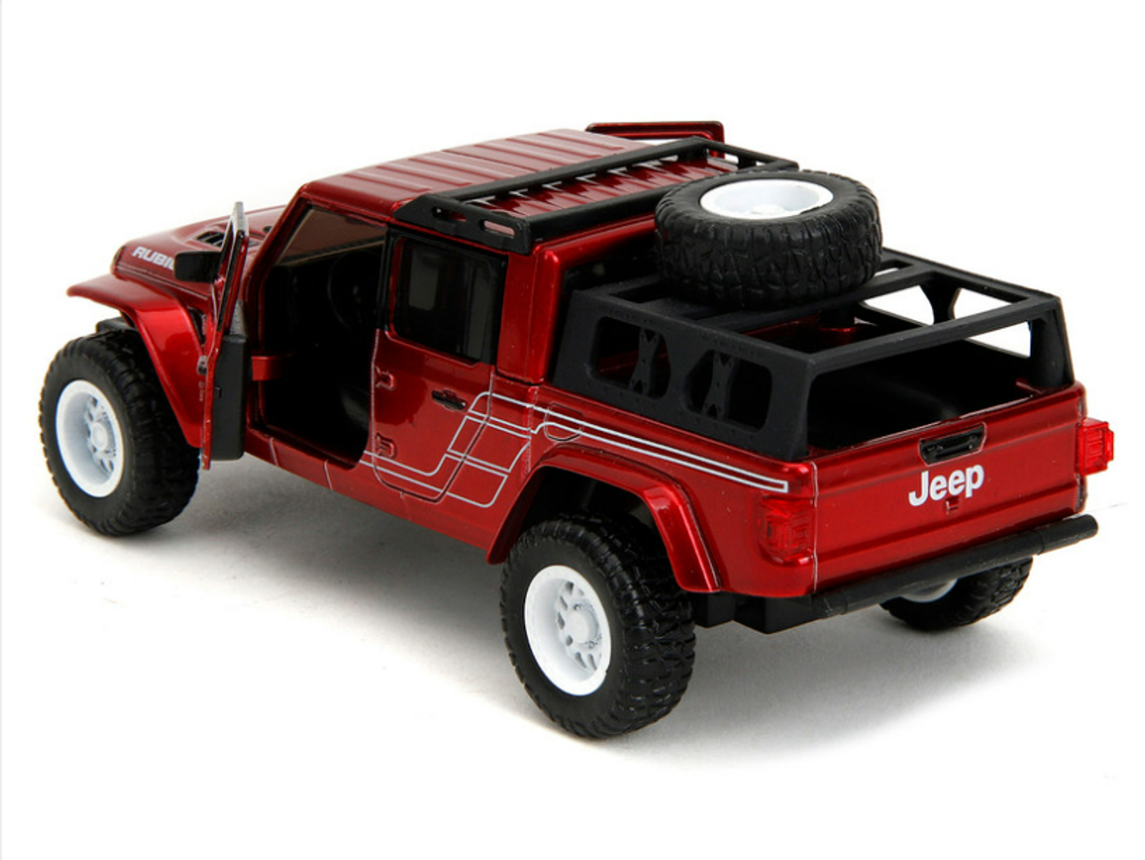 2020 Jeep Gladiator Pickup Truck Candy Red "Pink Slips" Series 1/32 Diecast Model Car by Jada