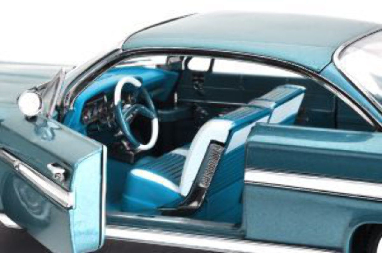 1/18 Sunstar 1961 Chevrolet Impala Sport Coupe (Twilight Turquoise Blue) Diecast Car Model