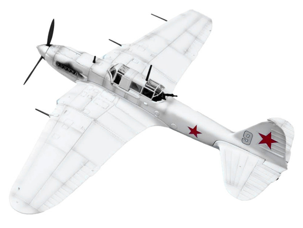 Ilyushin IL-2 Shturmovik Aircraft White "3rd Squadron 505th Air Assault Regiment 226th Air Assault Division Battle of Stalingrad" (1942) Soviet Air Force 1/72 Diecast Model Airplane by Legion