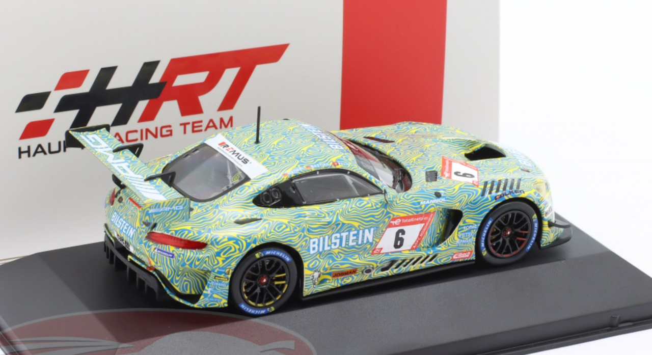 1/43 Ixo 2022 Mercedes-AMG GT3 Evo #6 Qualification 24h Nürburgring Mercedes-AMG Team Bilstein Hubert Haupt, Nico Bastian, Philip Ellis Car Model