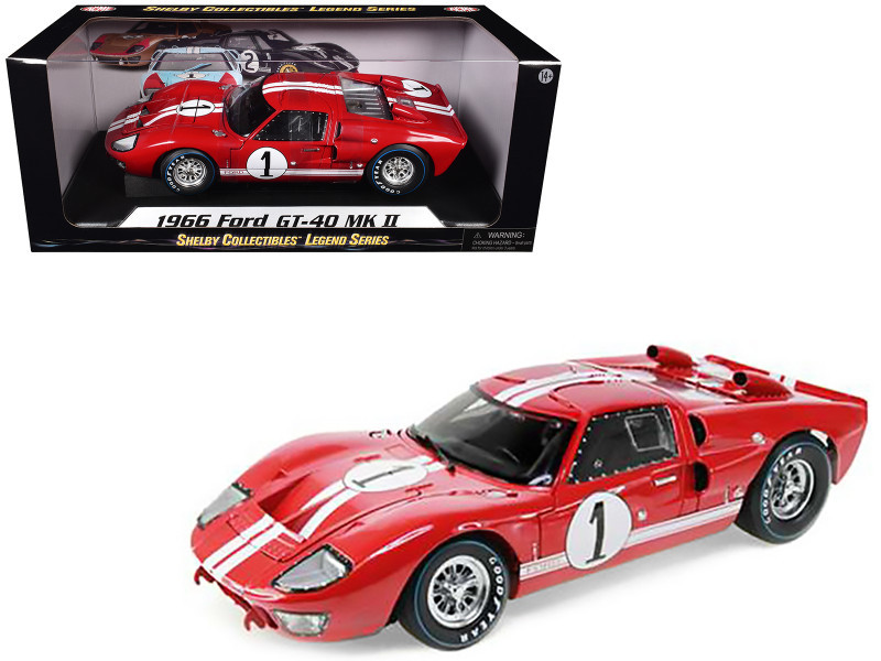 1/18 Shelby Collectibles Ford GT-40 GT40 MK II MKII #1 (Red