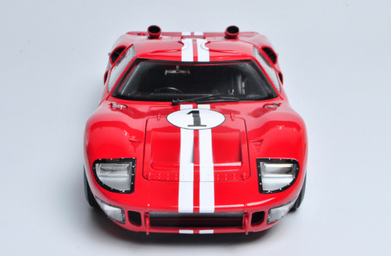 1966 Ford GT-40 MK II Le Mans #3, Red - Shelby Collectibles SC406R - 1/18  scale Diecast Car 