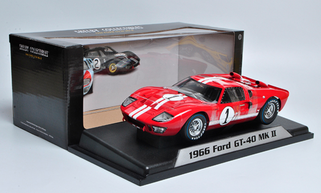 限定品国産Shelby Collectibles 1/18 Ford GT40 MK II #1 24h LeMans 1966 Miles, Hulme ウェザリングバージョン フォード シェルビー 乗用車