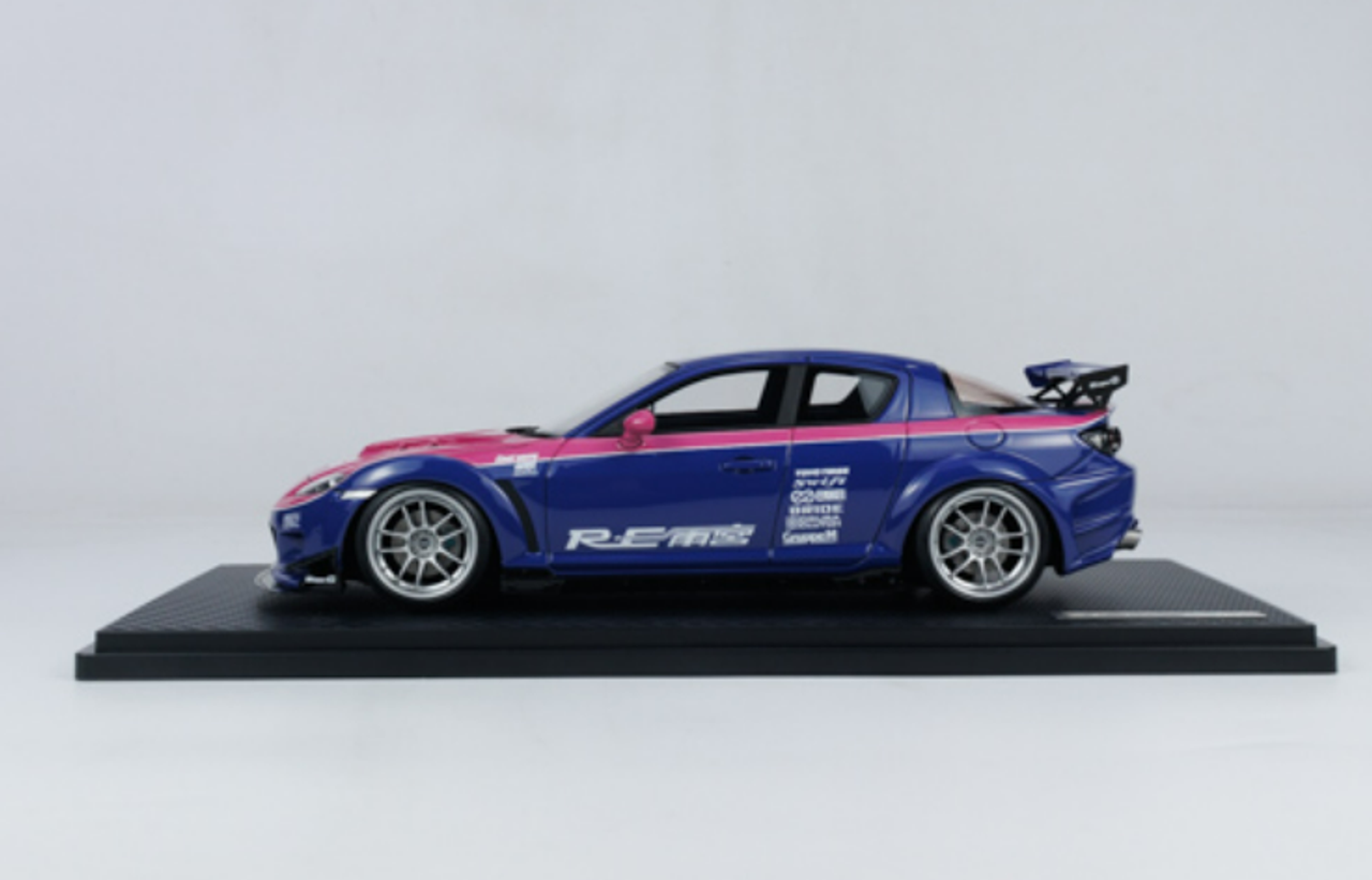 1/18 Ignition Model Mazda RX-8 (SE3P) RE Amemiya Blue/Pink