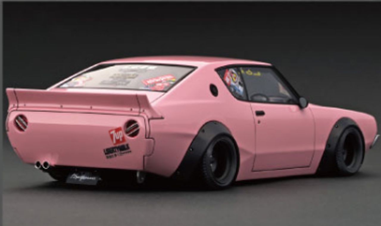 1/18 Ignition Model LB-WORKS Nissan Skyline GT-R Kenmeri 2 Door (Pink) Car Model 