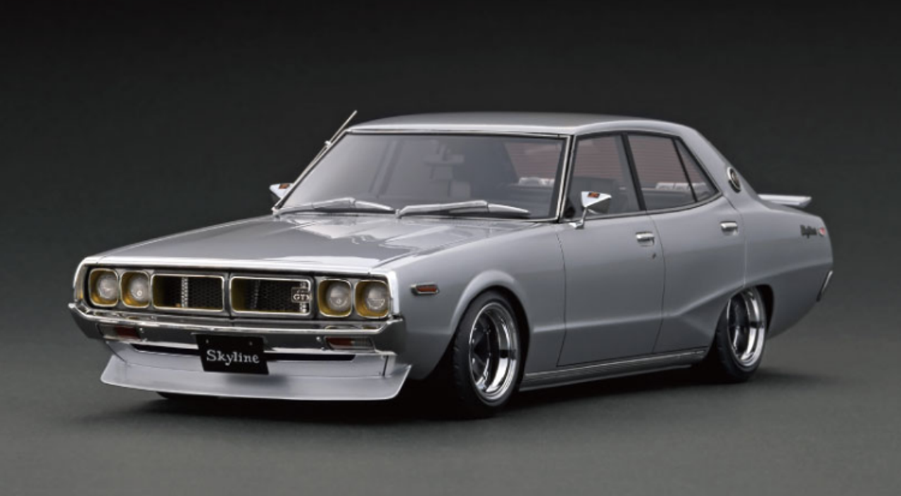 ミニカー ignition model Nissan Skyline 2000 GT-ES 1/18 Ignition Model Nissan Skyline 2000 GT-X (GC110) Silver