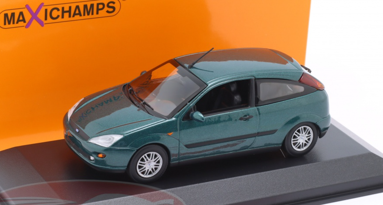 1/43 Minichamps 1998 Ford Focus (MK1) 2-Door (Metallic Green) Car Model