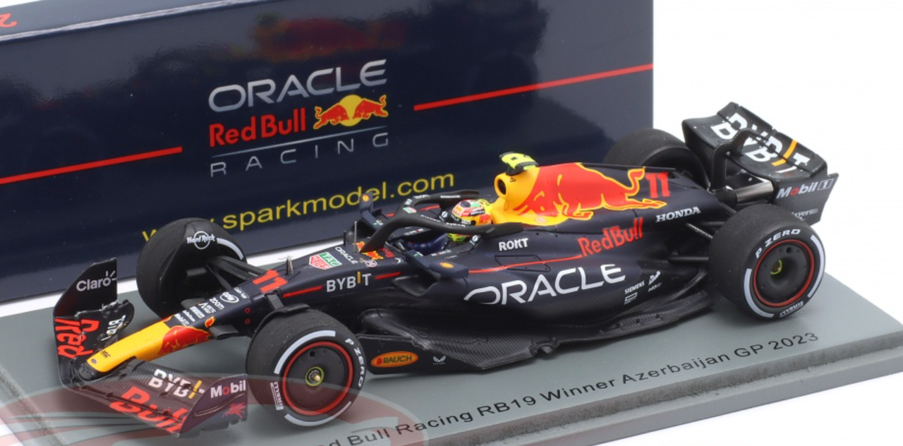 1/43 Spark 2023 Formula 1 Sergio Pérez Red Bull RB19 #11 winner Azerbaijan GP Car Model