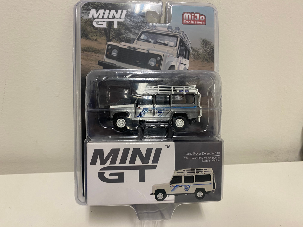 CHASE CAR 1/64 Mini GT 1991 Land Rover Defender 110 Safari Rally