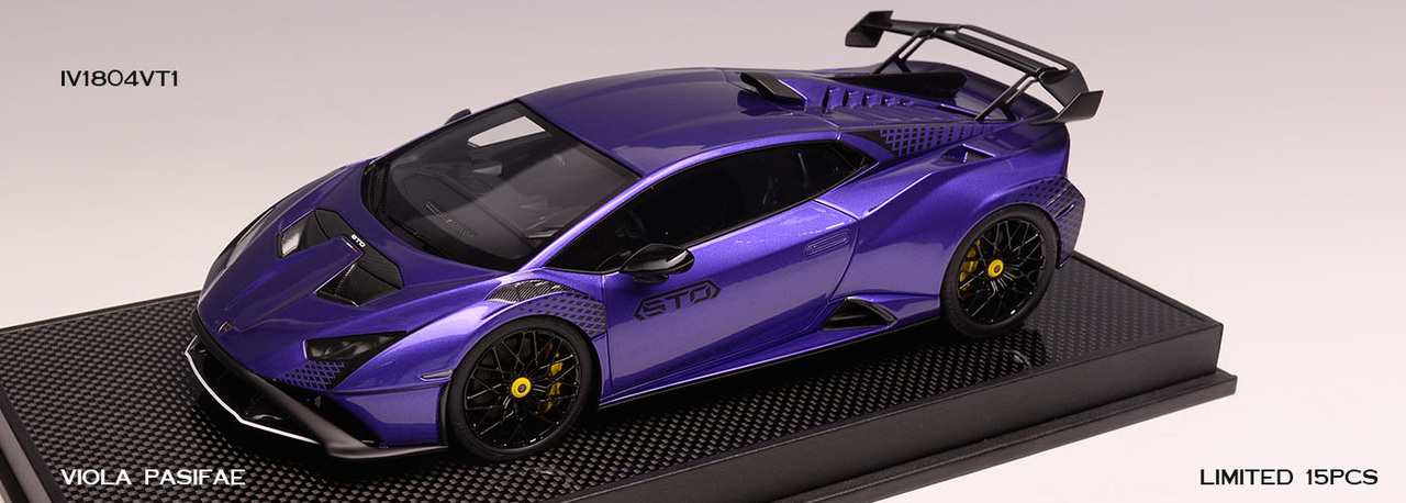 1/18 Ivy Lamborghini Huracan STO (Viola Pasiae Purple) Car Model Limited 15 Pieces