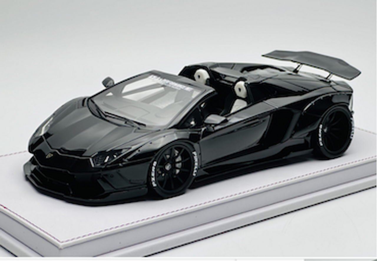 1/18 GL Models Lamborghini Aventador LBWK Spider (Black) Car Model