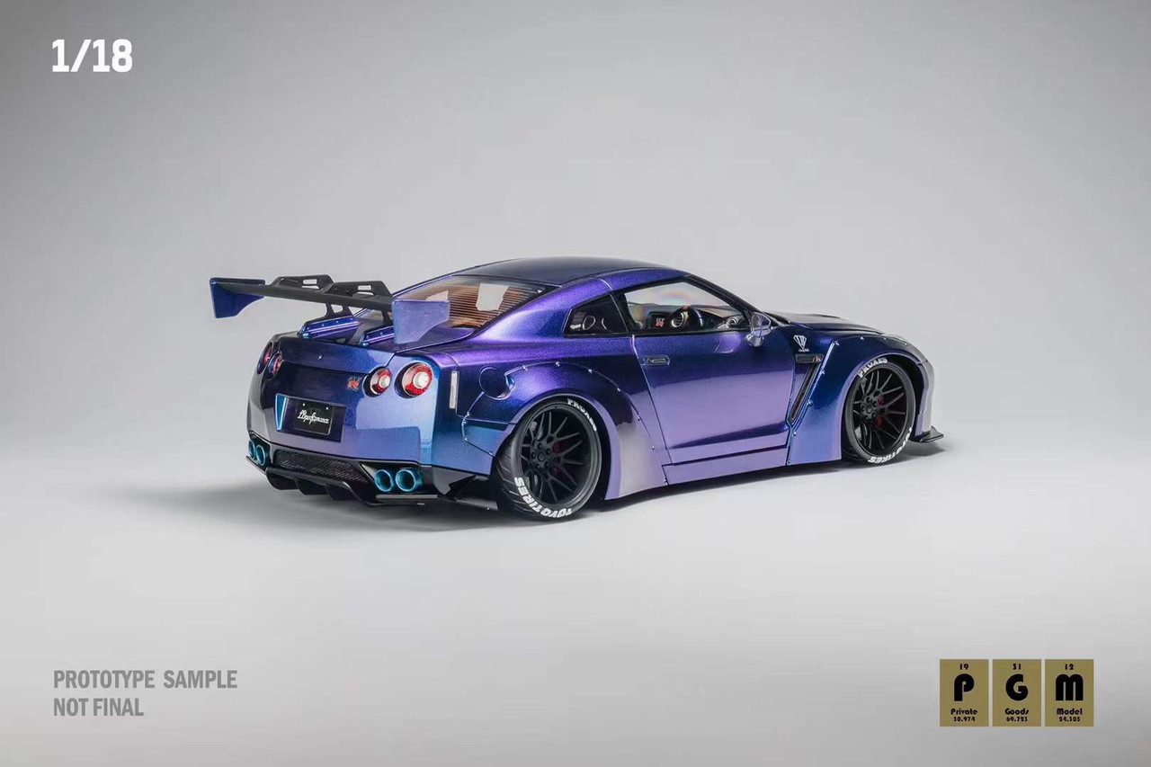 1/18 PGM Nissan Skyline GT-R GTR LB GTR35 (Holographic) Diecast 