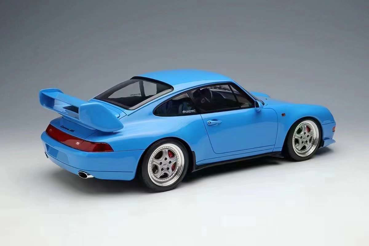 メイクアップ 1/18 ポルシェ911(993)カレラRS 1/18 Makeup 1995 Porsche 911 (993) Carrera RS (Riviera Blue) Car