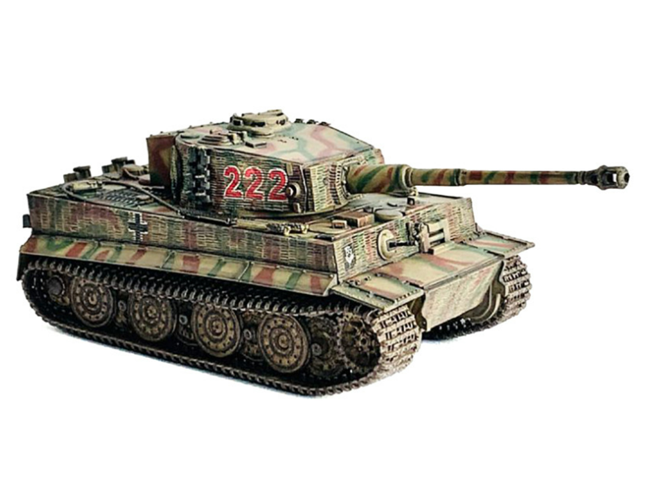 Germany Tiger I Late Production with Zimmerit Tank "Wittmann's Tiger #222 s.Pz.Abt.101 Normandy" (1944) "NEO Dragon Armor" Series 1/72 Plastic Model by Dragon Models