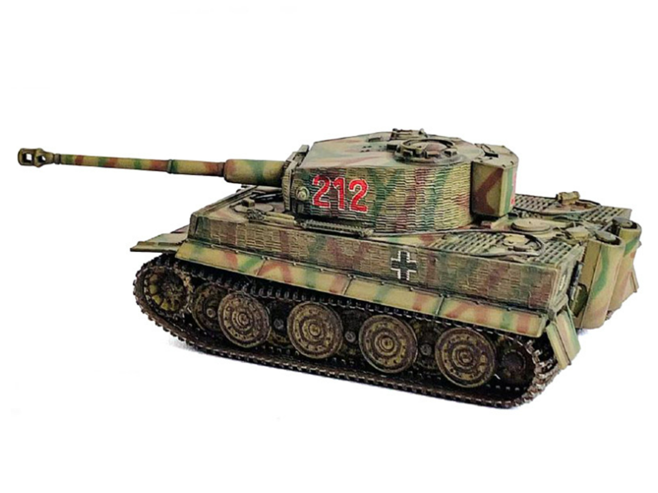 Germany Tiger I Late Production with Zimmerit Tank "Wittmann's Tiger #212 s.Pz.Abt.101 Normandy" (1944) "NEO Dragon Armor" Series 1/72 Plastic Model by Dragon Models