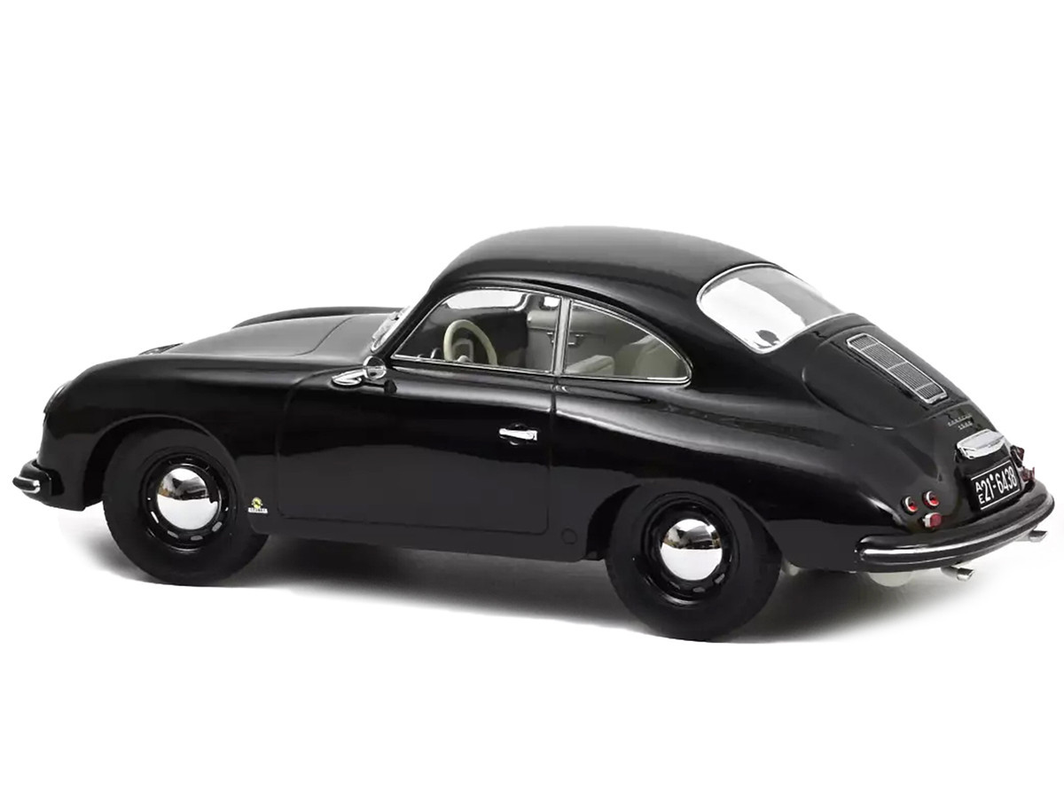 1952 Porsche 356 Coupe Black with White Interior 1/18 Diecast