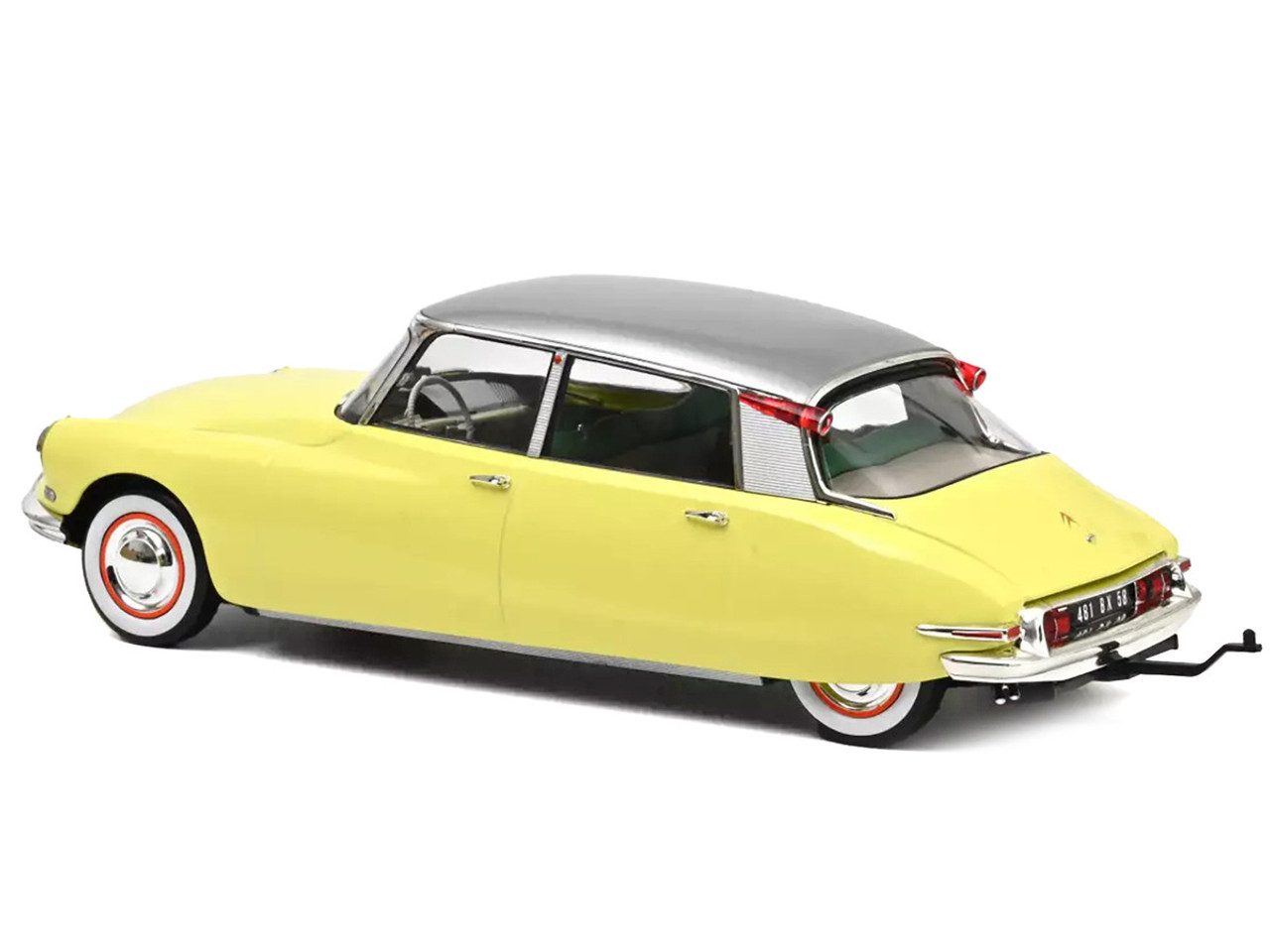 Citroën DS 19 1960 Jaune Jonquille + Caravane Digue Panoramic 1/18