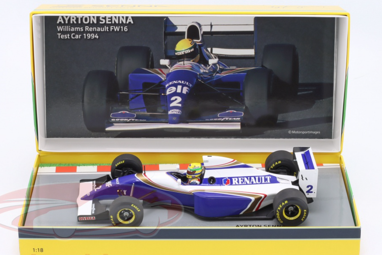 D1/18 ウィリアムズ FW16ラストレースロスマンズ A.セナ PMA 1/18