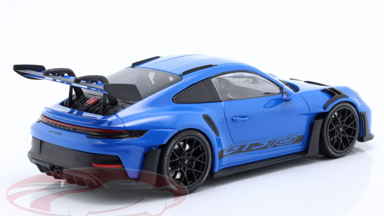 1/18 Minichamps 2023 Porsche 911 (992) GT3 RS (Blue with Black Wheels) Car Model