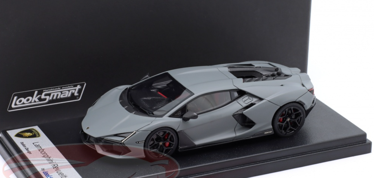 1/43 LookSmart 2023 Lamborghini Revuelto (Acheso Matte Grey) Car Model