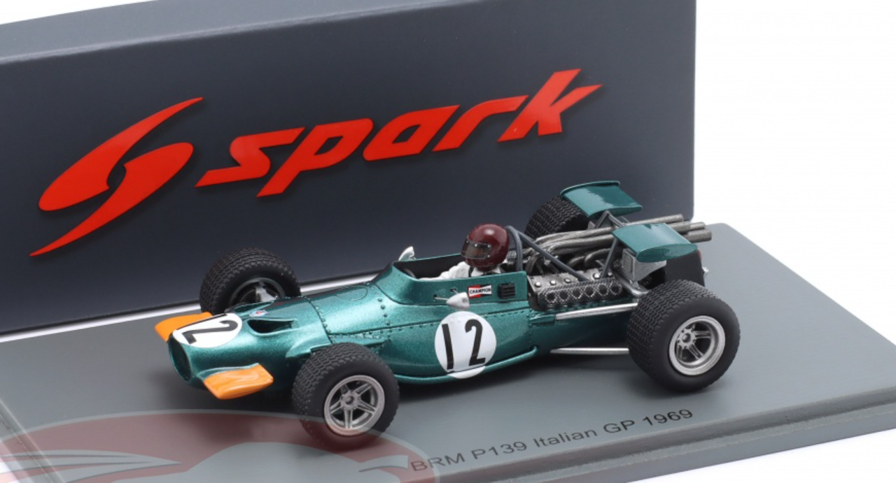 1/43 Spark 1969 Formula 1 Jackie Oliver BRM P139 #12 Italy GP Car Model