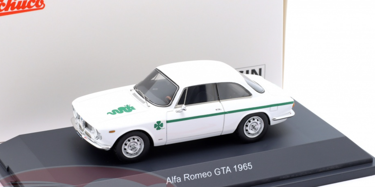 1/43 Schuco 1965 Alfa Romeo Giulia Sprint GTA (White) Car Model