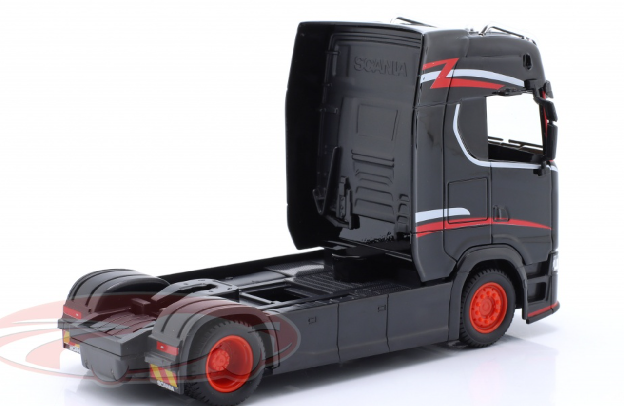 1/43 BBurago Scania S730 Highline Cab SZM (Black) Car Model