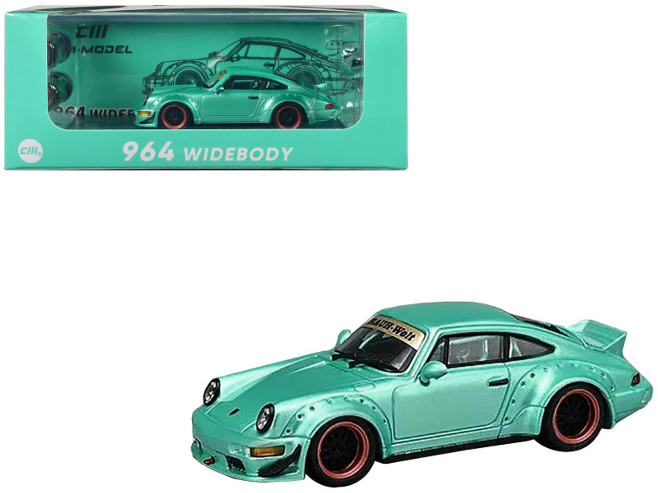 ファッション通販】 PGM Blue Tiffany ポルシェ 964 RWB 1/64 ミニカー 