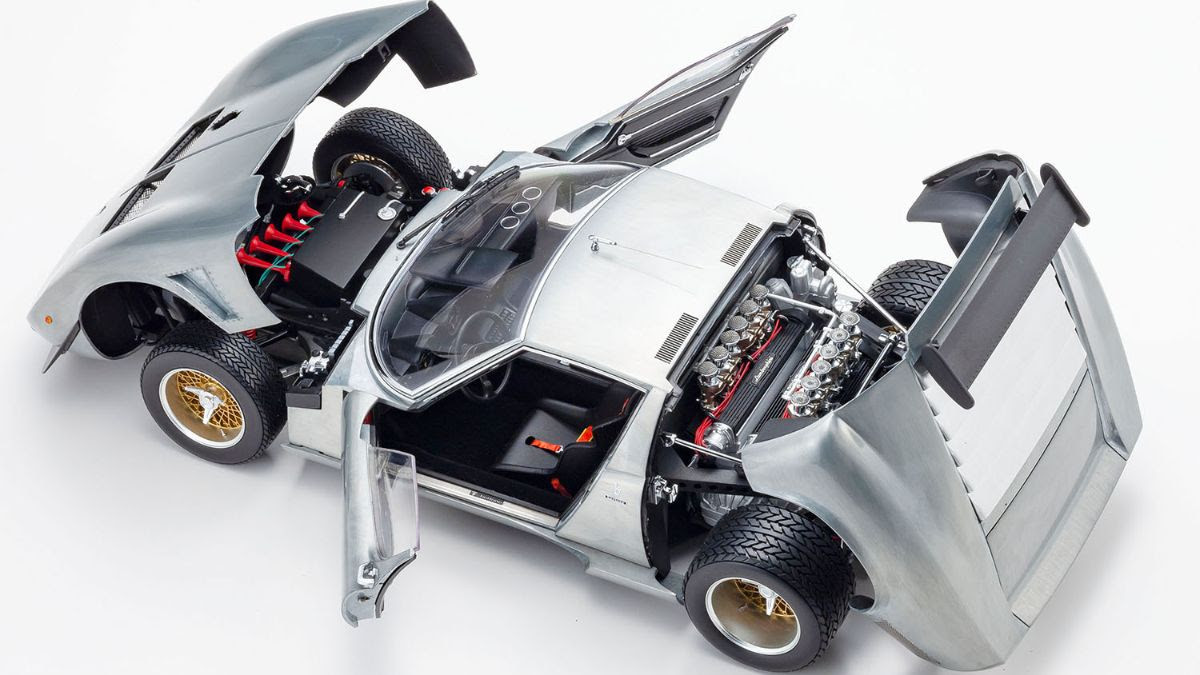 1/12 Kyosho Lamborghini Mirua SVR Polished Metal Edition Diecast