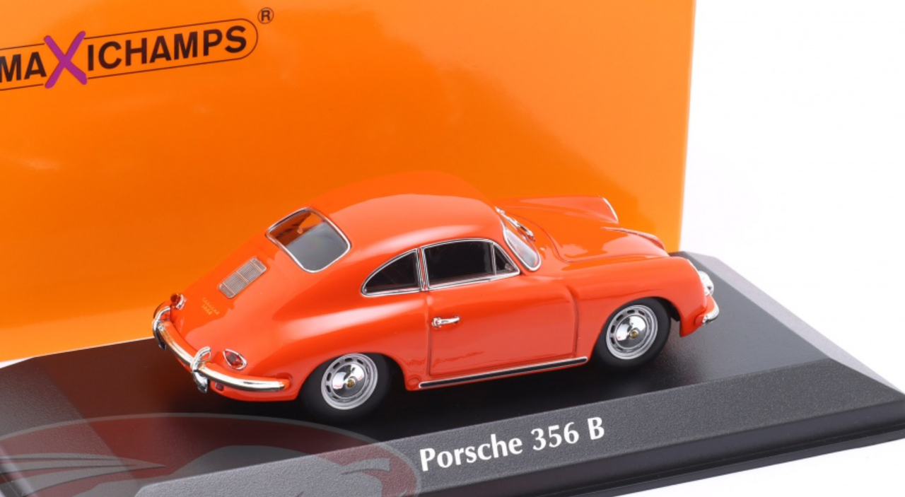 1/43 Minichamps 1961 Porsche 356B Coupe (Orange Red) Car Model