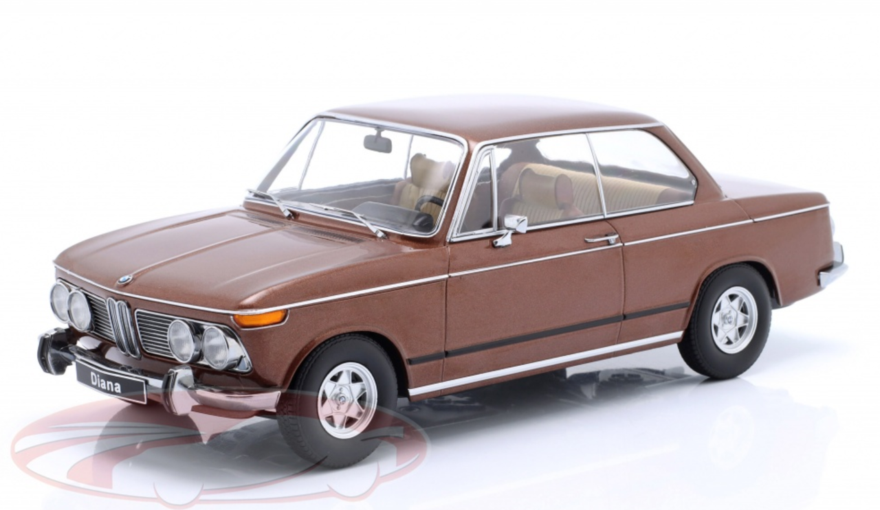 1/18 KK-Scale 1970 BMW 2002 ti Diana (Brown Metallic) Car Model