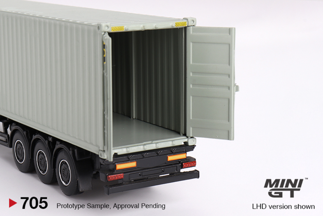 1/64 Mini GT Mercedes-Benz Actros with 40 Ft Dry Container UPS Truck Diecast Car Model
