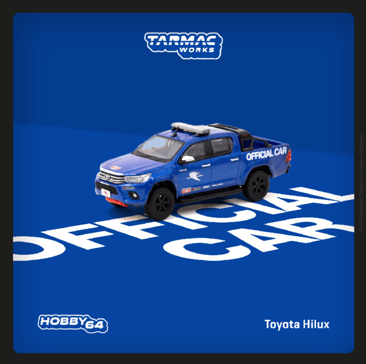 1/64 Tarmac Works Toyota Hilux Fuji Speedway Official Car (Blue) Diecast Car Model