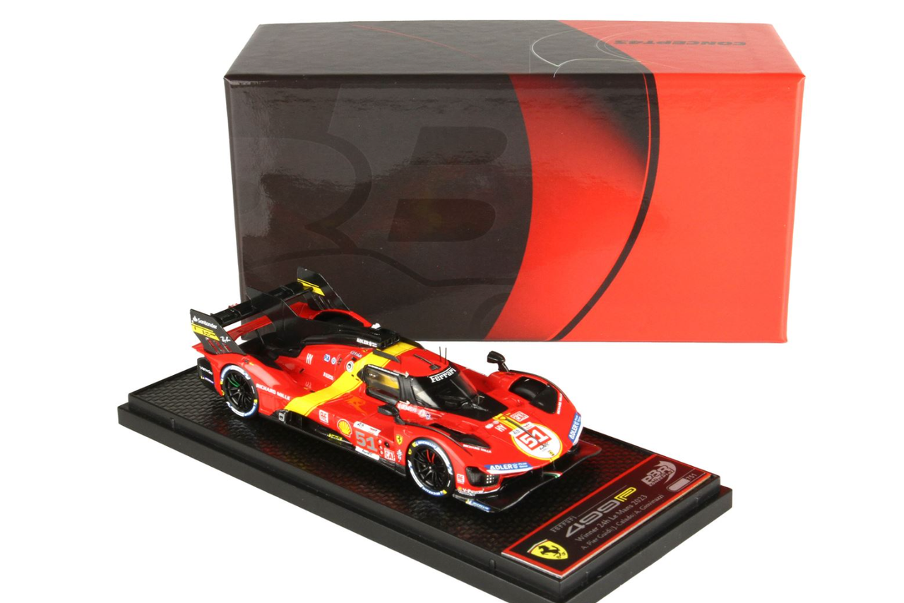 1/43 BBR 2023 Ferrari 499P Winner Le Mans #51 Car Model