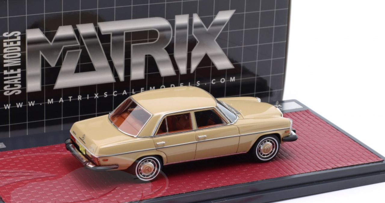 1/43 Matrix 1974 Mercedes-Benz 300D (W115) US Version (Beige Gold) Car Model