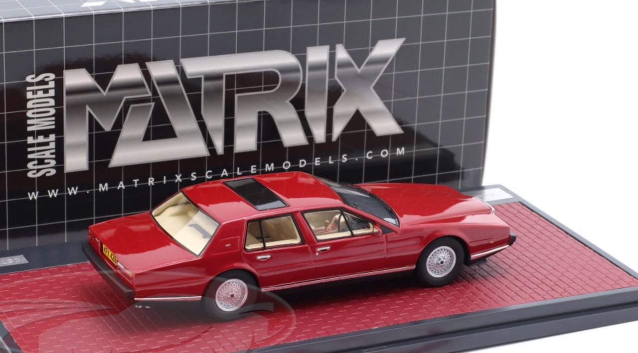 1/43 Matrix 1980 Aston Martin Lagonda S2 (Red Metallic) Car Model