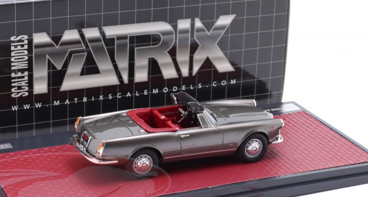 1/43 Matrix 1962-1965 Alfa Romeo 2600 Spider (Grey Metallic) Car Model