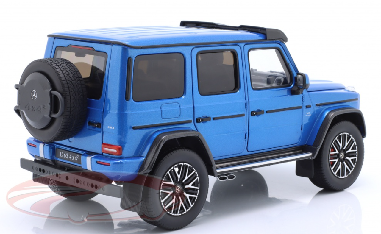 1/18 Dealer Edition 2022 Mercedes-Benz AMG G63 (W463) 4x4 (South Sea Blue) Diecast Car Model