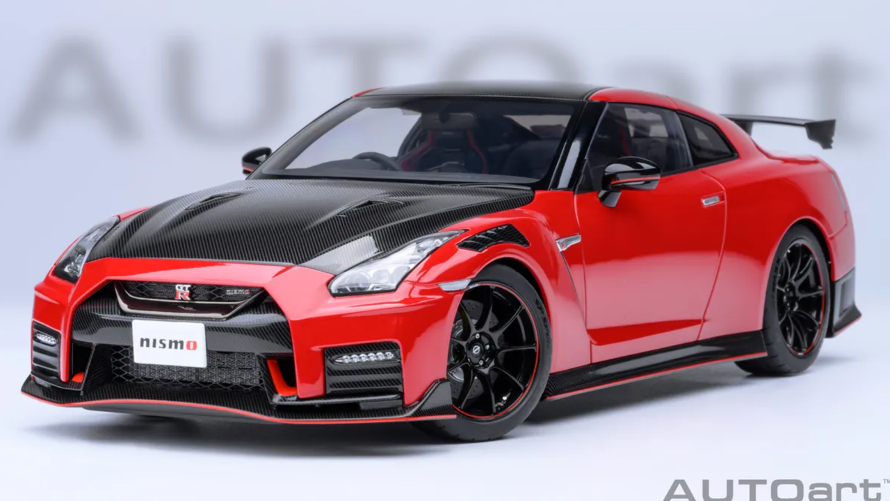 1/18 AUTOart 2022 Nissan GT-R (R35) Nismo Special Edition (Vibrant Red) Car  Model