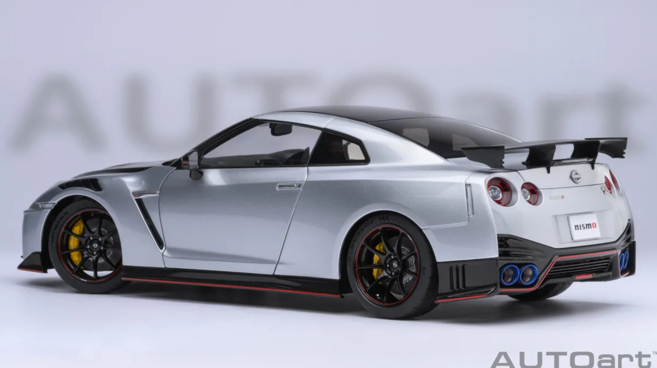 1/18 AUTOart 2022 Nissan GT-R (R35) Nismo Special Edition (Ultimate Metal  Silver) Car Model