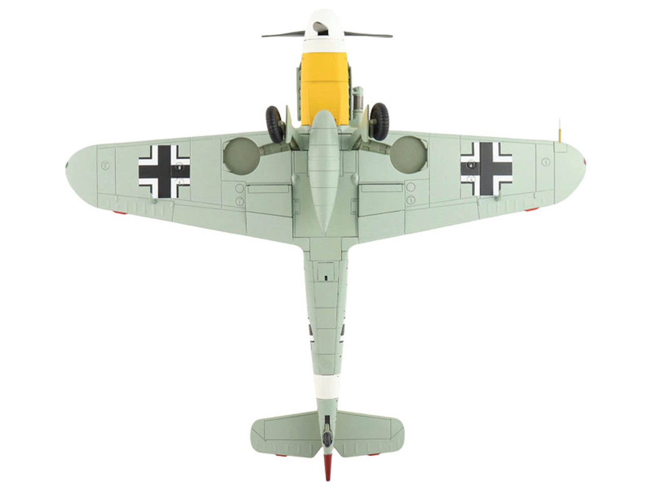 Messerschmitt BF 109F/G Fighter Aircraft "Star of Africa Lt. Hans-Joachim Marseille Libya" (1942) German Luftwaffe "Air Power Series" 1/48 Diecast Model by Hobby Master