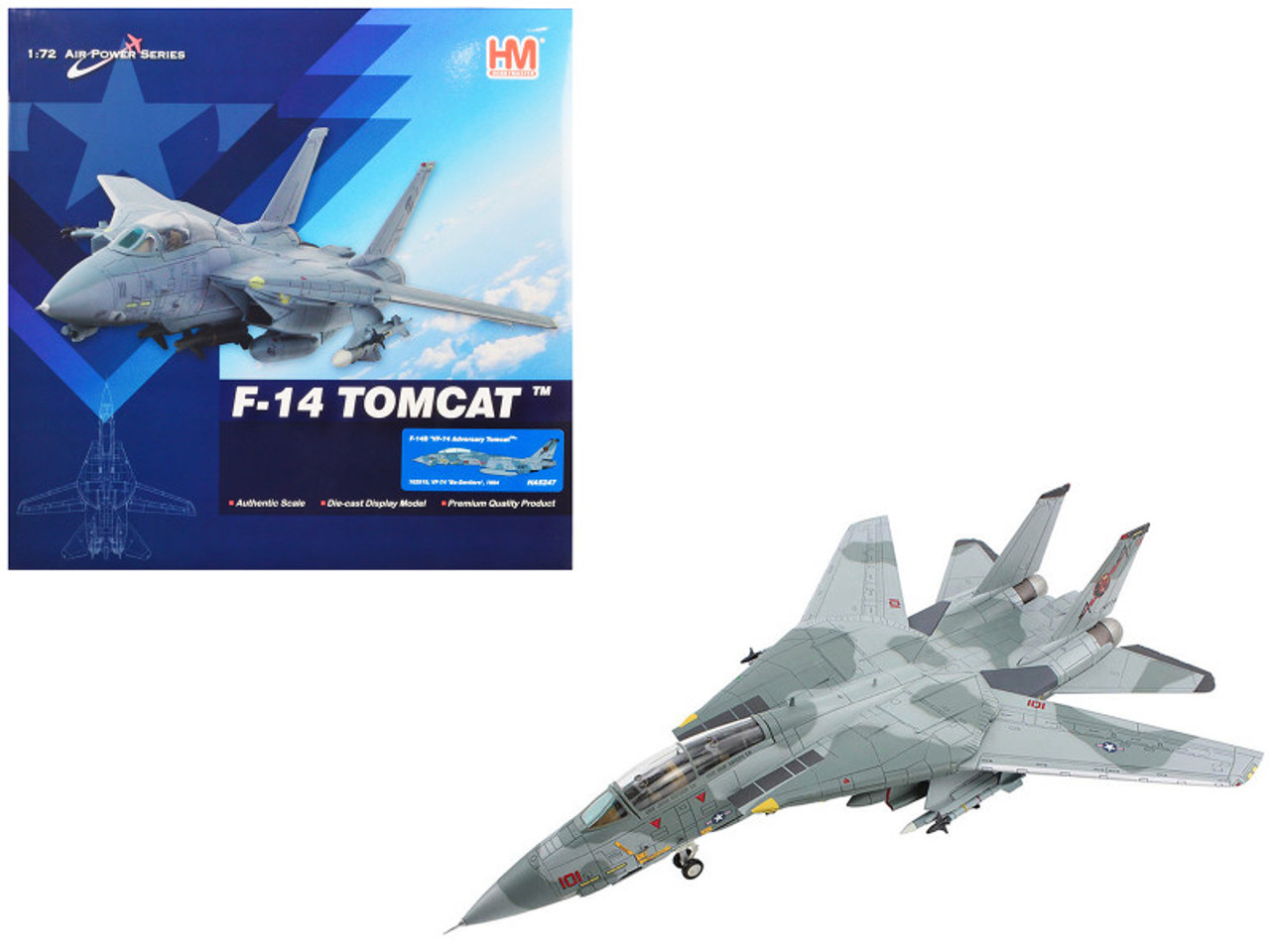 ホビーマスター製F-14A TOMCAT USSエンタープライズ 1/72 F-14A Tomcat 