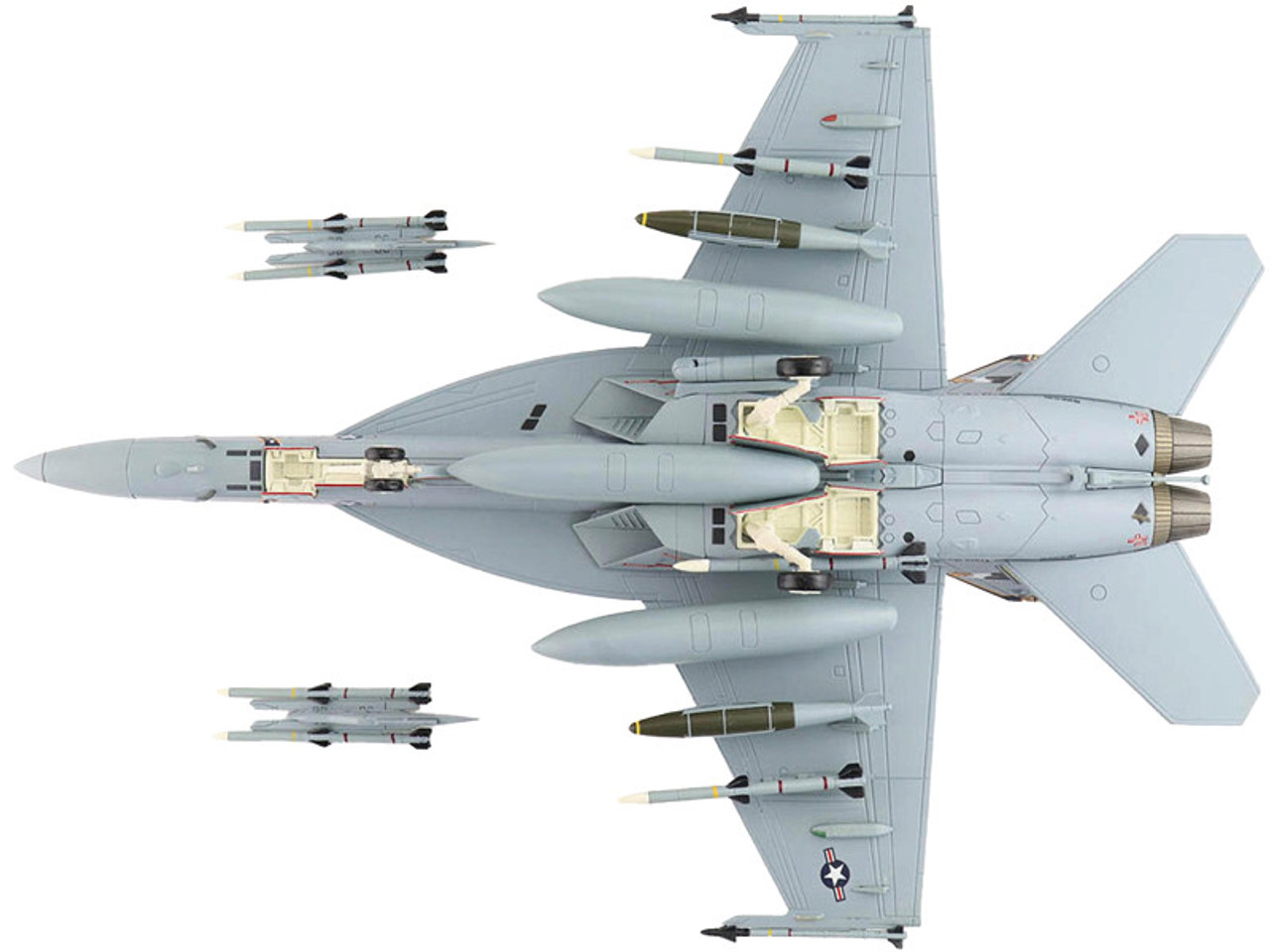 Boeing F/A-18F Super Hornet Fighter Aircraft "VFA-122 Flying Eagles" (2022) United States Navy "Air Power Series" 1/72 Diecast Model by Hobby Master