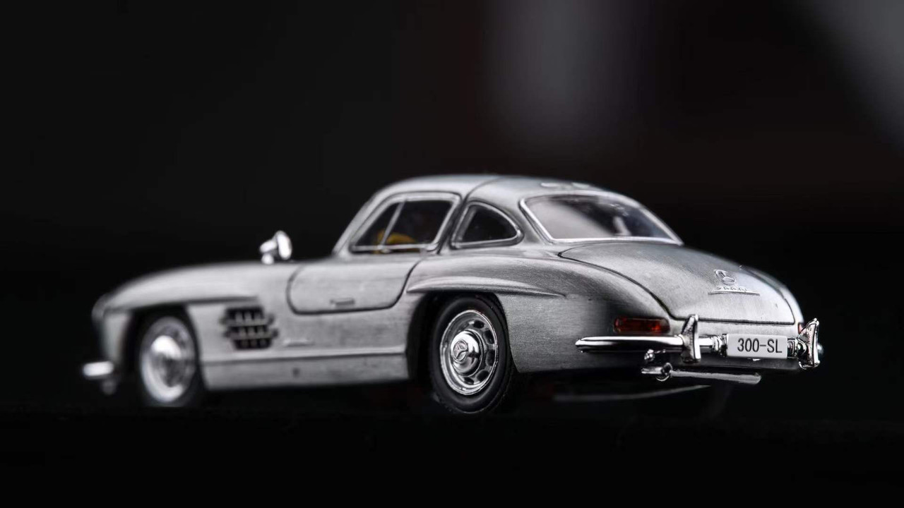 1/64 Seeker Mercedes-Benz 300SL W198 Coupe (Polished) Car Model