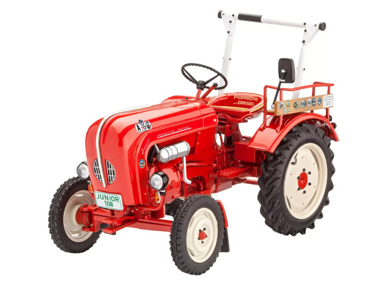 Level 4 Model Kit Porsche Diesel Junior 108 Tractor "Farm Tractor Series" 1/24 Scale Model by Revell