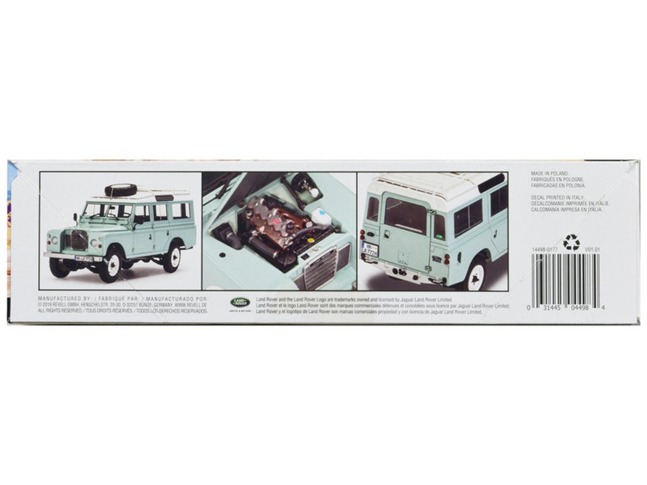 Level 5 Model Kit Land Rover Series III 109 Long Wheelbase Station Wagon 1/24  Scale Model by Revell 